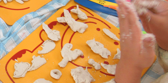 粘土でクッキー