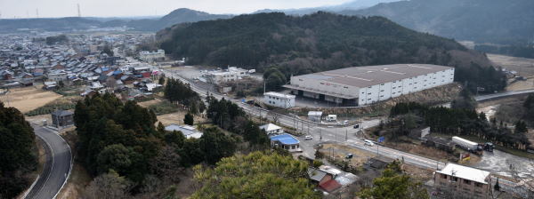 写真4 獅子岩遊歩道から関宿・西の追分 写真4 獅子岩遊歩道から関宿・西の追分