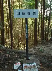 写真10 山岳寺跡標識 写真10