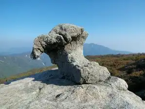 写真14 キノコ岩 写真14