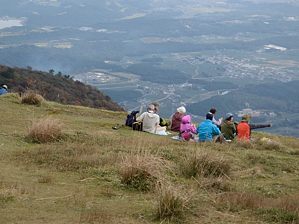 写真6 入道ヶ岳山頂にて 写真6