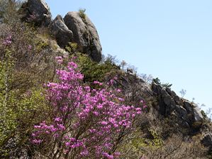 写真7 衝立岩にて 写真7