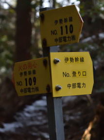写真6 小ピークの標識 写真6 小ピークの標識