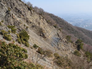 写真2 入道ヶ岳南尾根にて 写真2 入道ヶ岳南尾根にて