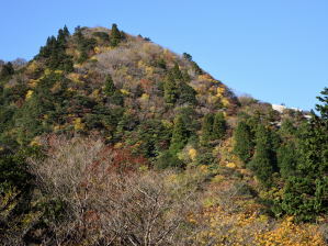 写真2 岩ヶ峰を見上げる 写真2 岩ヶ峰を見上げる