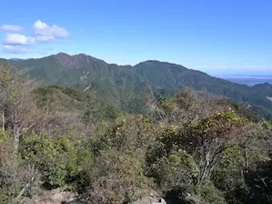 写真3 臼杵ヶ岳から仙ヶ岳、野登山 写真3 臼杵ヶ岳から仙ヶ岳、野登山
