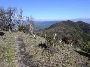 写真2 溝干山から高畑山方面 写真2 溝干山から高畑山方面